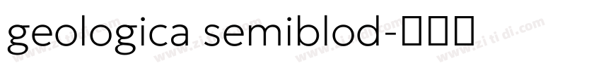 geologica semiblod字体转换
